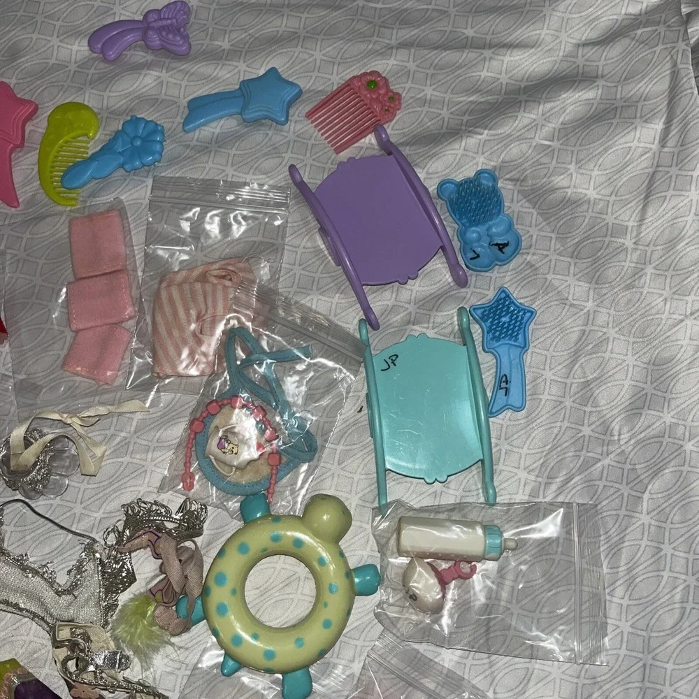 80s My Little Pony accessories lot , Brushes , Combs , Shoes , Clothes ,etc,